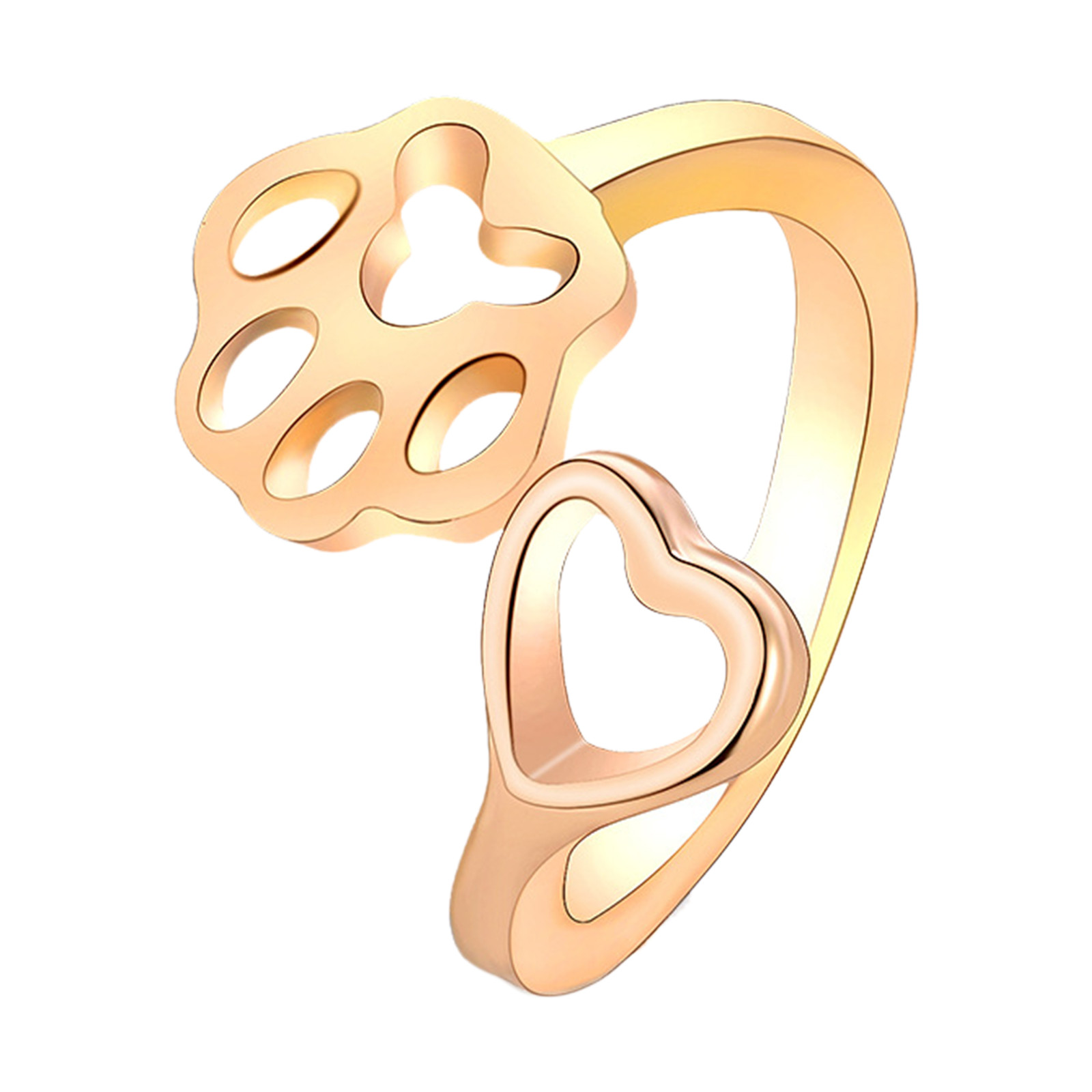 thumbnail image 2 of Cute Cat Anillos para Mujeres Adolescentes Niñas Ajustable Cat Ears Cat Animal Finger Ring Pareja Cartoon Little Cat Pet Regalo Joyería, 2 of 2